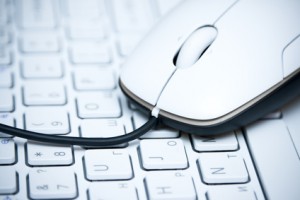 mouse on the keyboard